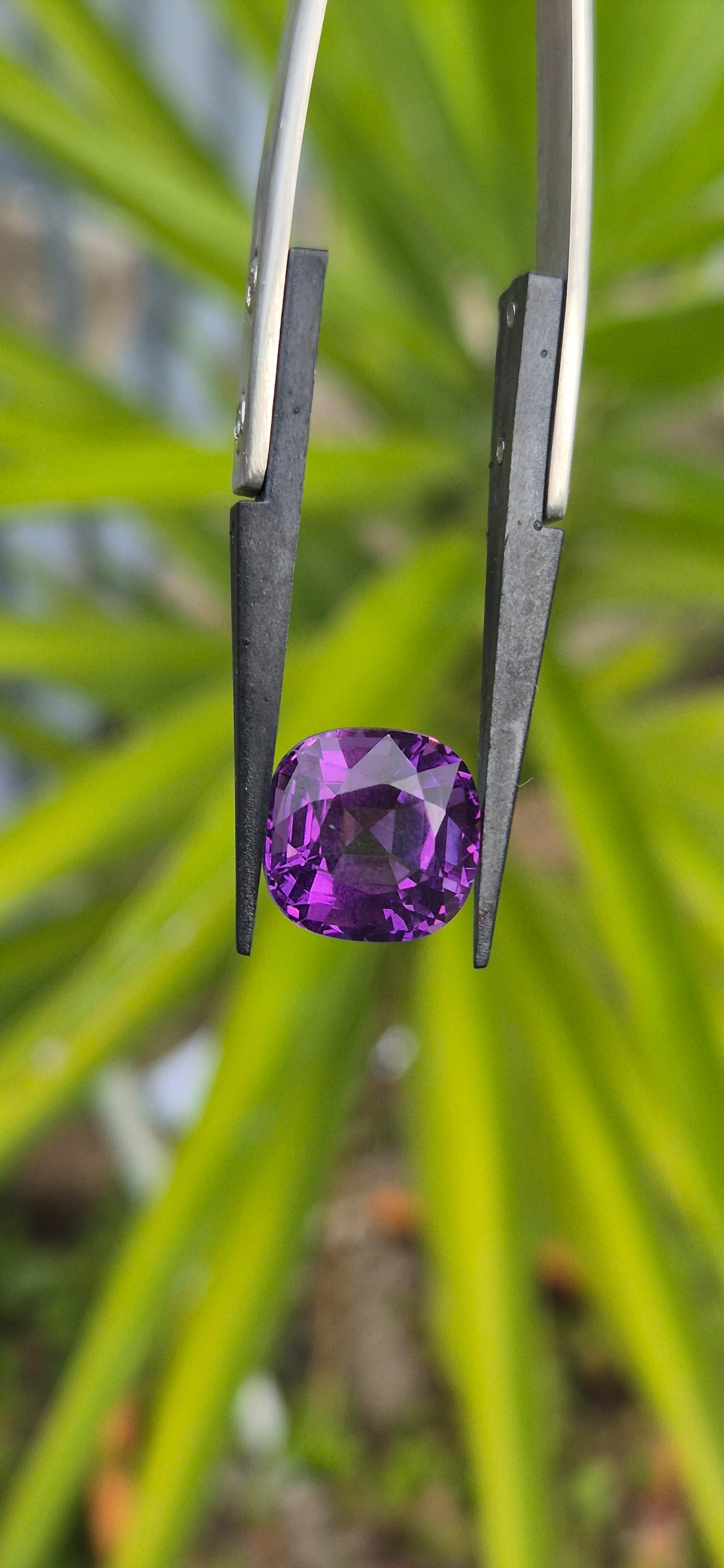 10.35ct Natural Cushion cut Amethyst