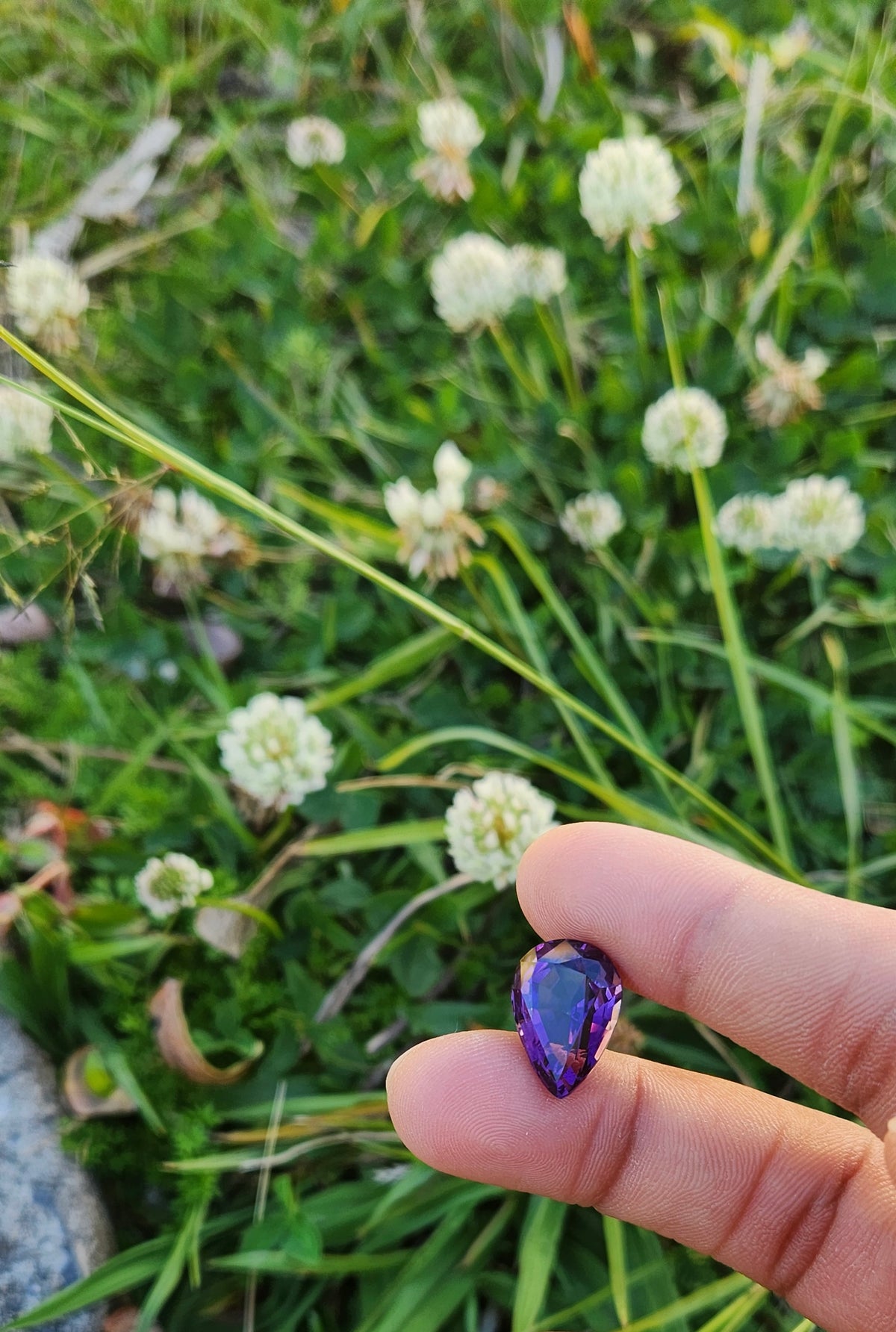 Deep Violet 11ct Pear cut Amethyst