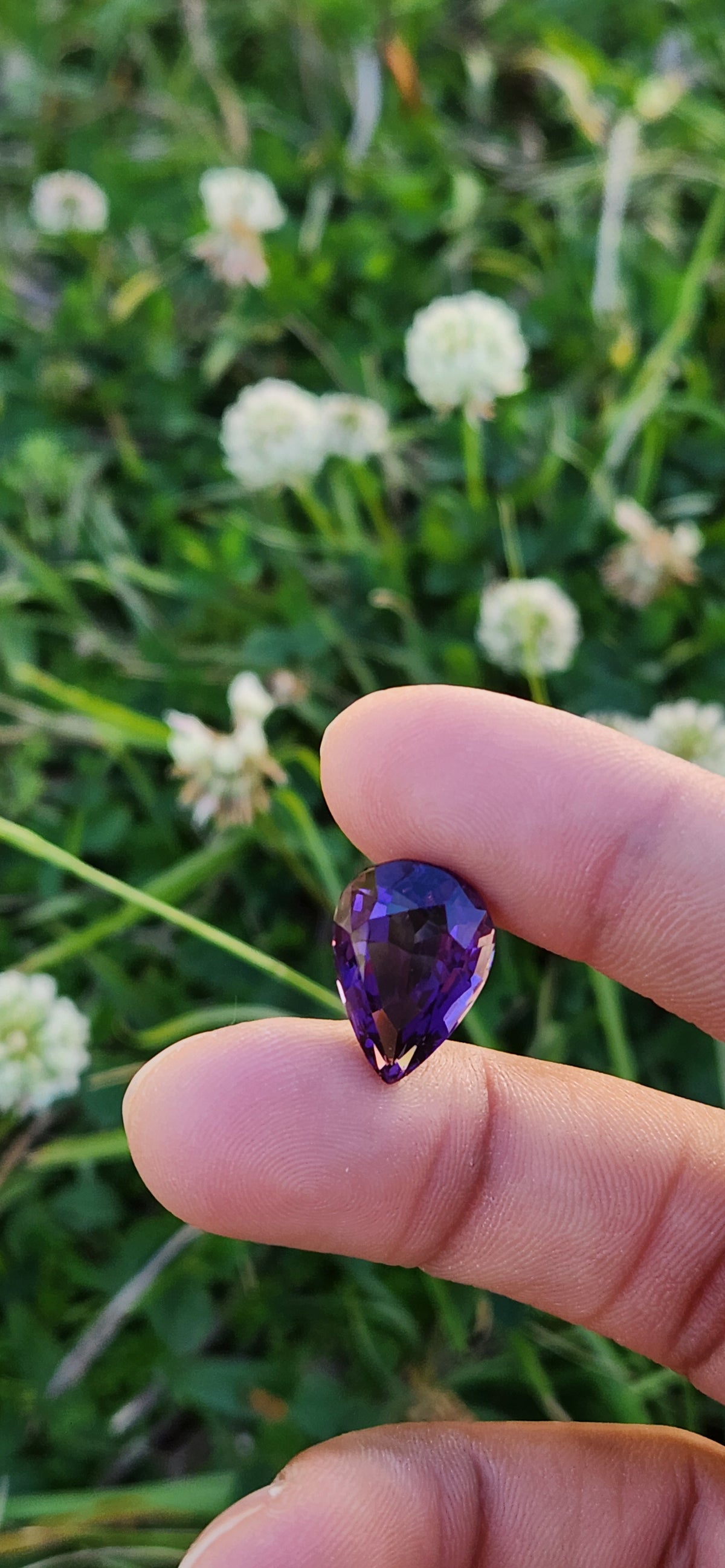 Deep Violet 11ct Pear cut Amethyst